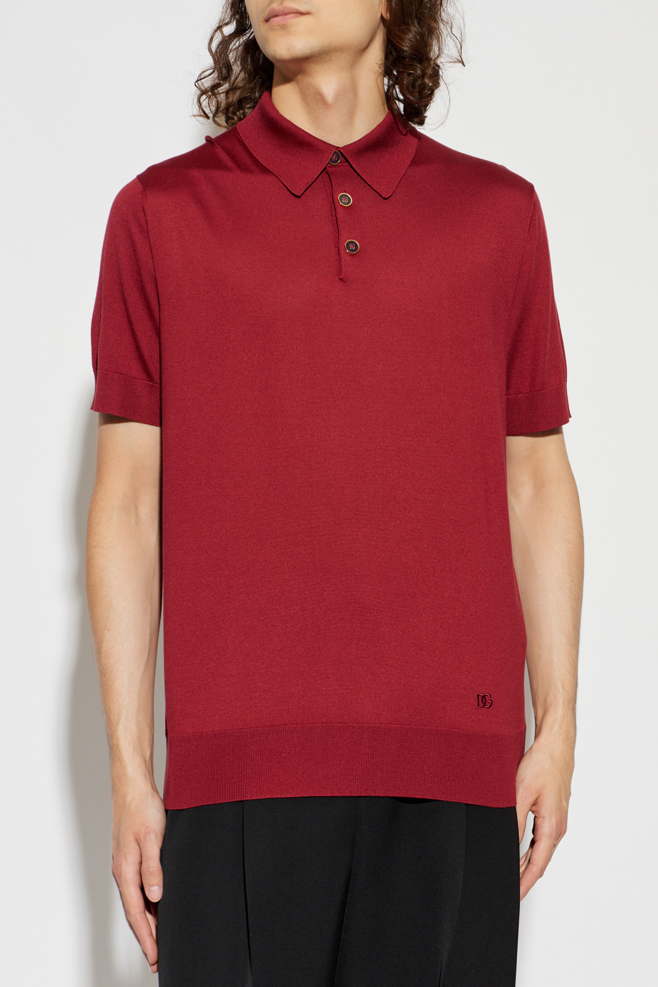 Dolce & Gabbana Silk polo | Men's | Vitkac